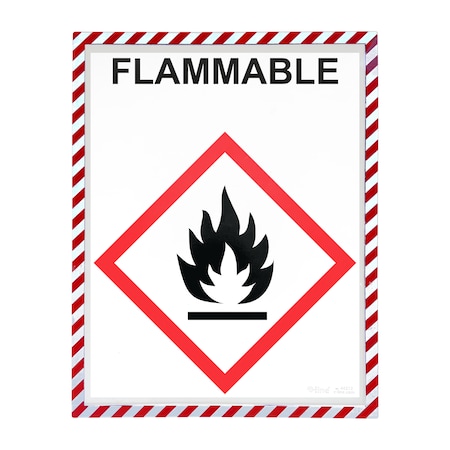 C-Line Products Magnetic Safety Striped Document Frame, Assorted, 9" x 12", PK80 44212